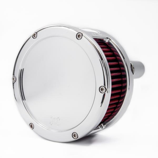 Part#:5337 - SOLID BA AIR CLEANER COVER, CHROME FINISH