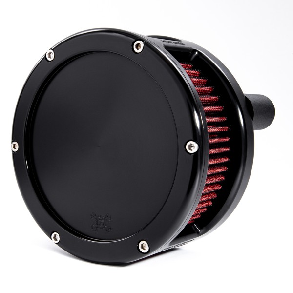 BA Air Cleaner Kit, Black finish, Red filter