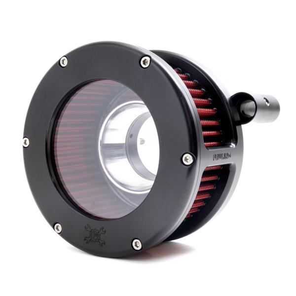 Part#:5444 - BA Air Cleaner Kit, Black finish, Red filter
