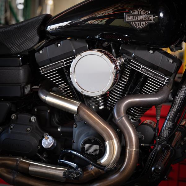 Part#:5447 - BA Air Cleaner Kit, Chrome finish, Red filter