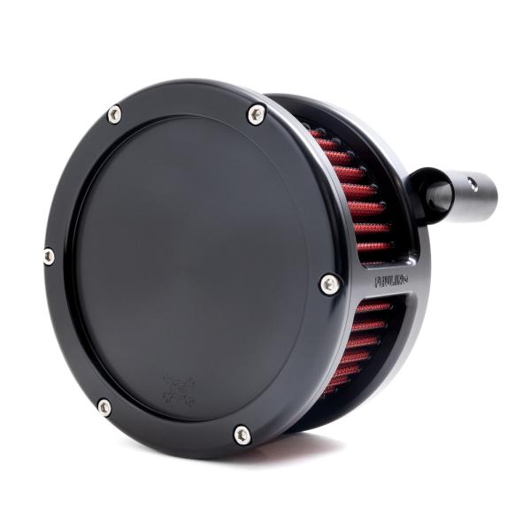 BA Air Cleaner Kit, Black finish, Red filter