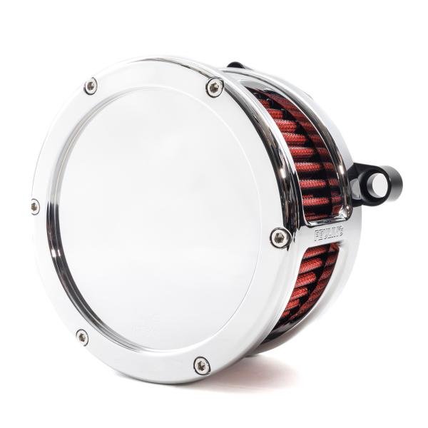 BA Air Cleaner Kit, Chrome finish, Red filter