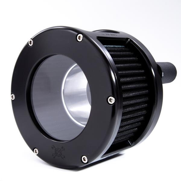 Part#:5524-70 - BA Race Series Air Cleaner Kit, Race Series tall cage, Black filter, Black finish