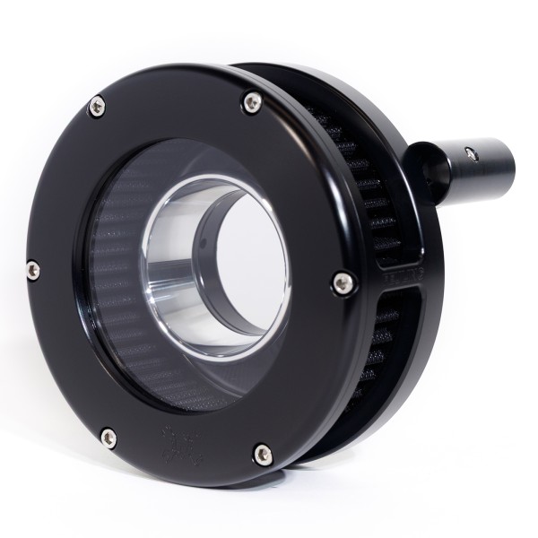 BA Air Cleaner Kit Slim, Black finish, Black filter