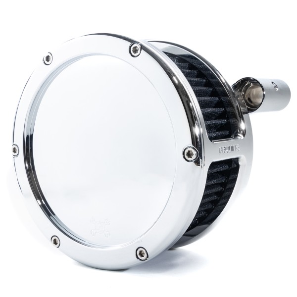 BA Air Cleaner Kit, Chrome finish, Black filter