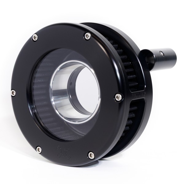 BA Air Cleaner Kit Slim, Black finish, Black filter