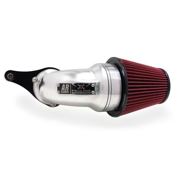 AR Air Cleaner Kit, Polished/Black finish, Red Std. filter