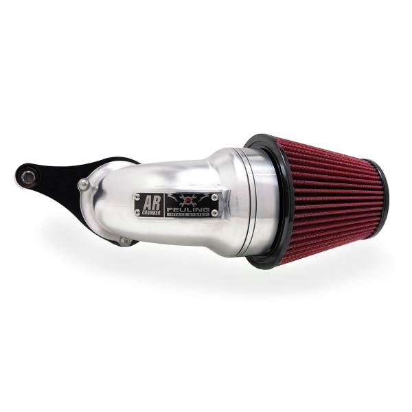 AR Air Cleaner Kit, Polished/Black finish, Red Std. filter