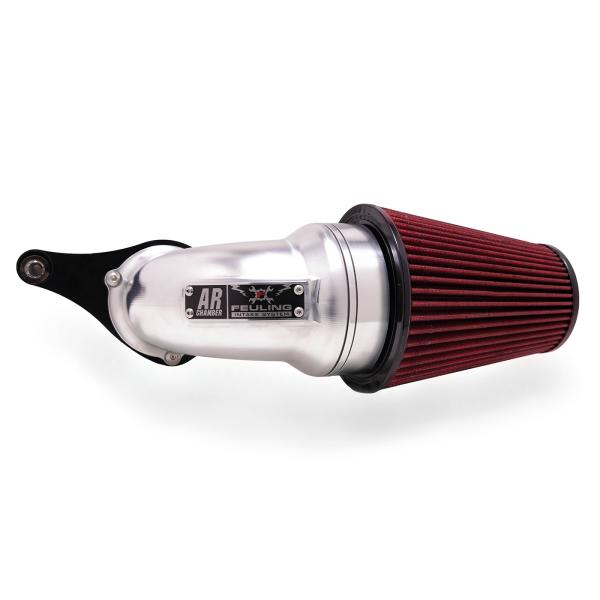 AR Air Cleaner Kit, Polished/Black finish, Red Race Series filter