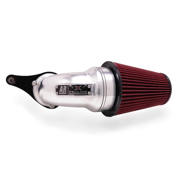 AR Air Cleaner Kit, Polished/Black finish, Red Race Series filter