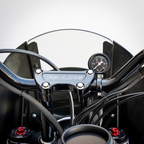 Part#:9055 - 1.250" HANDLEBAR PSI GAUGE MOUNT - BLACK
